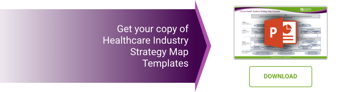 healthcare balanced scorecard strategy map templates