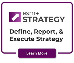 ESM Strategy color text transparent background BOX with BUTTON
