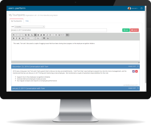 Revisiones de puntos de contacto informales