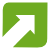 logo arrow flat green