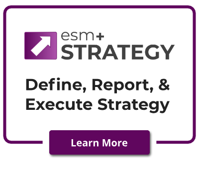 ESM Strategy color text transparent background BOX with BUTTON