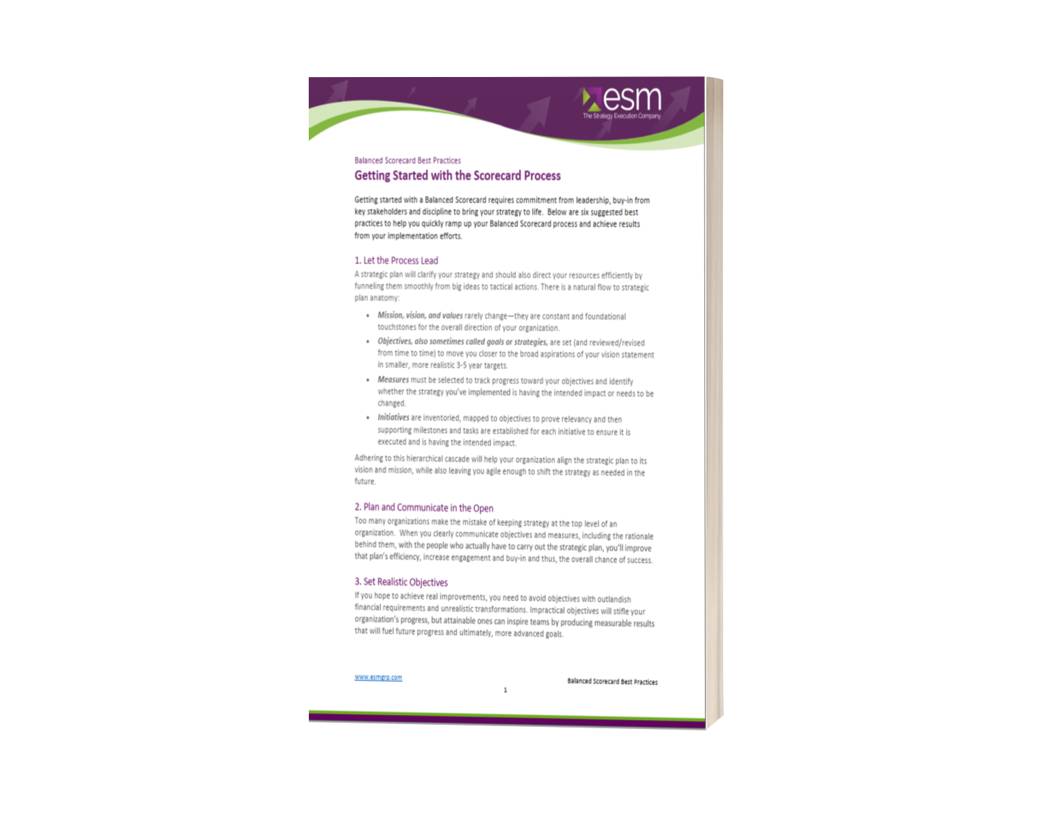 Getting Started with the Scorecard Process