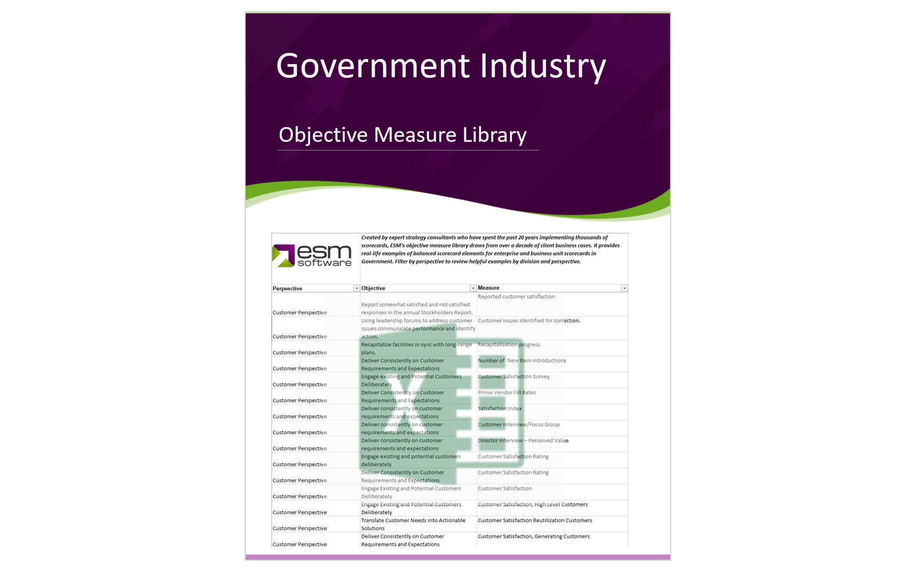 Objective Measure Library - Government - IMAGE - 7.5 x 11.8