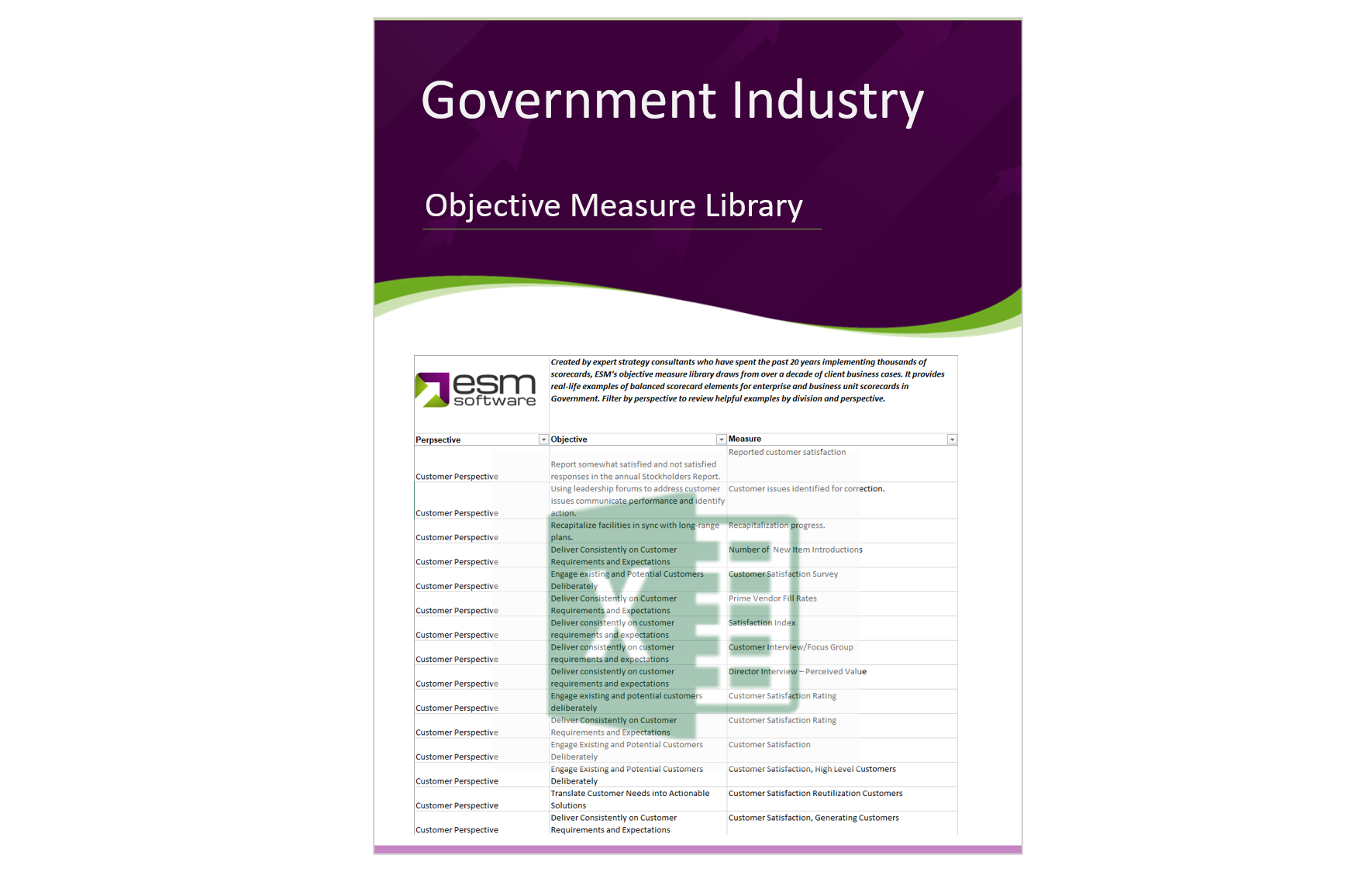 Objective Measure Library - Government - IMAGE - 7.5 x 11.8