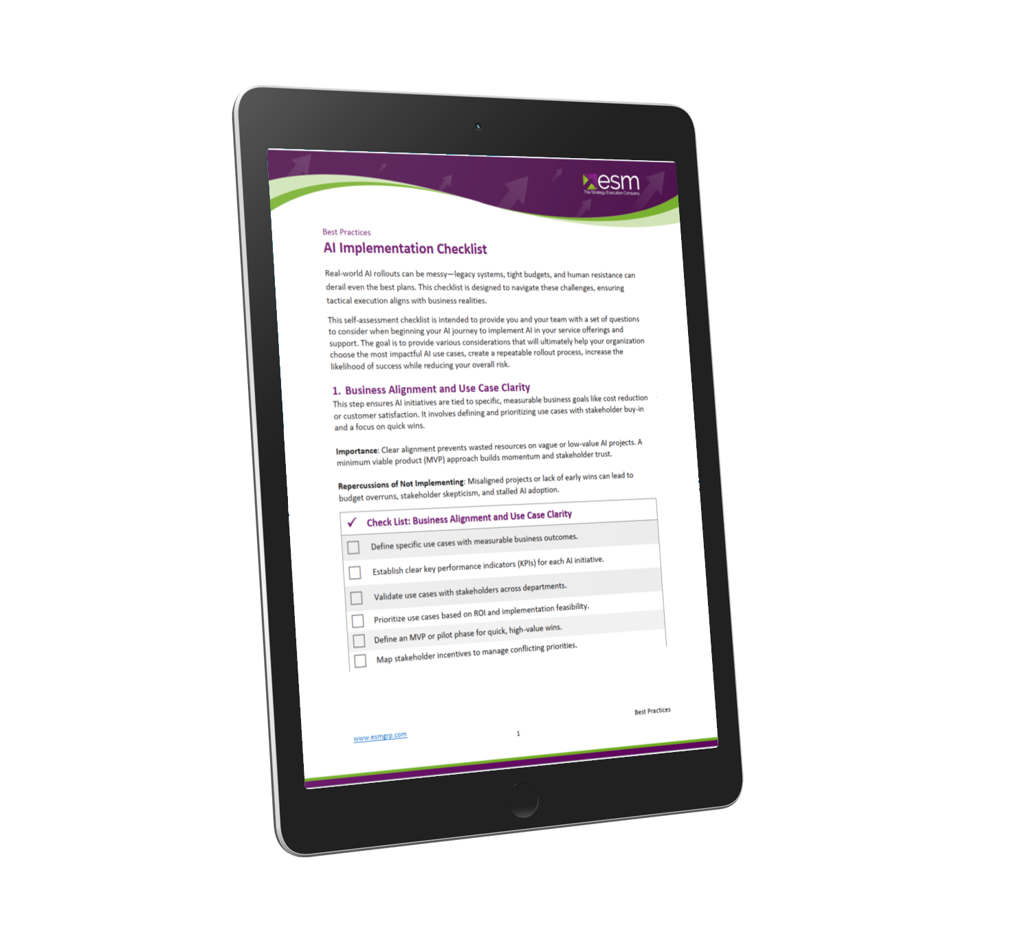 AI Implementation Checklist Thumbnail AI Implementation Checklist Thumbnail